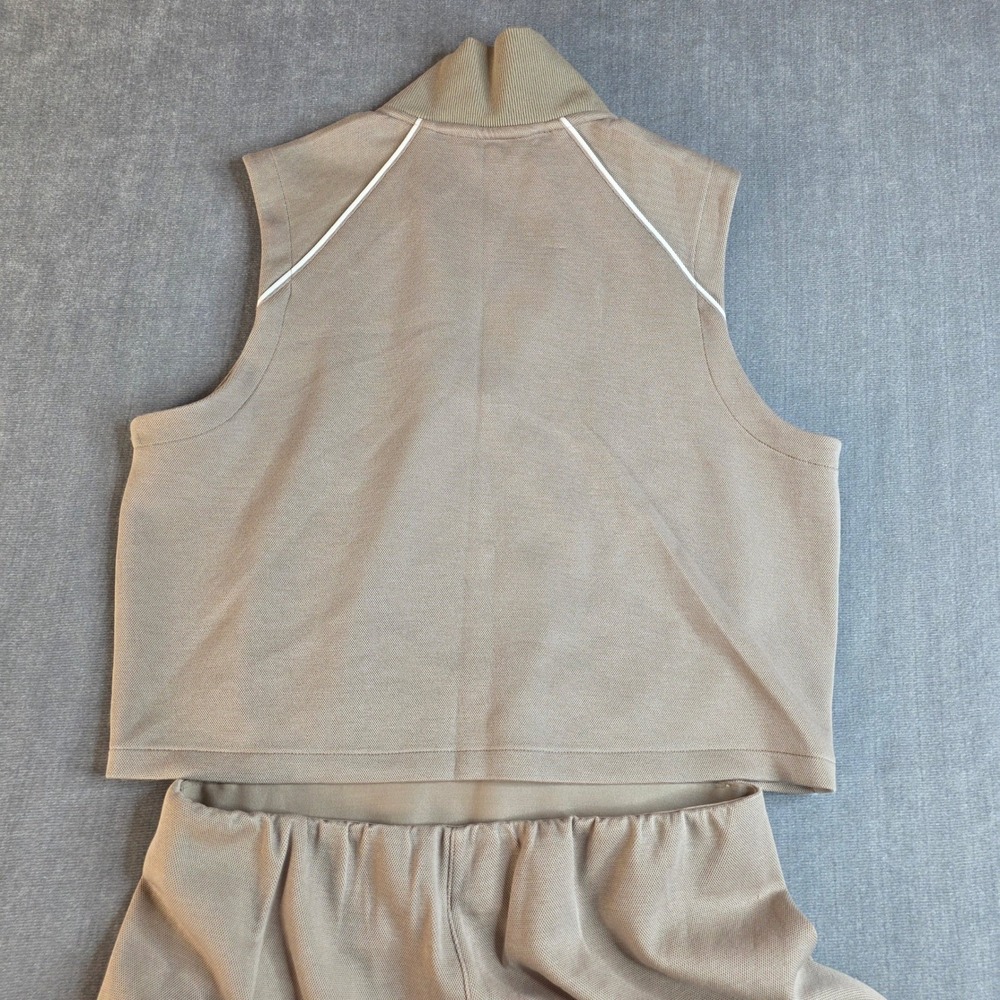 Spanx AirEssentials Women Petite Large Tan NWT Jumpsuit Travel Wide Leg Pants - Picture 6 of 16